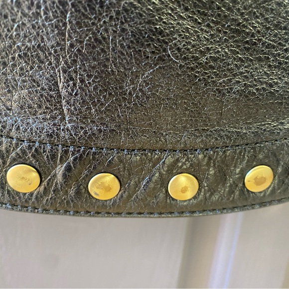 Black leather HOBO satchel bag. - Picture 9 of 14